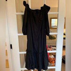 Who What Wear Black Long Sleeve Dress